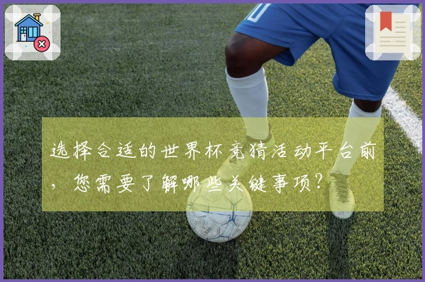 选择合适的世界杯竞猜活动平台前，您需要了解哪些关键事项？